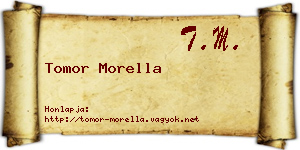 Tomor Morella névjegykártya